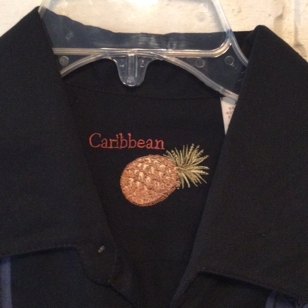 Caribbean Silk Blend Shirt Size X Large NEW - Picture 3 of 4